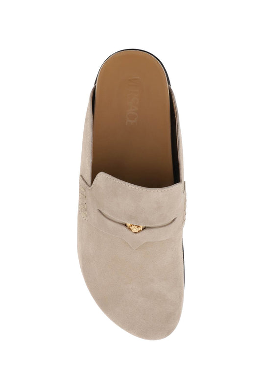 Versace Medusa Clogs Beige