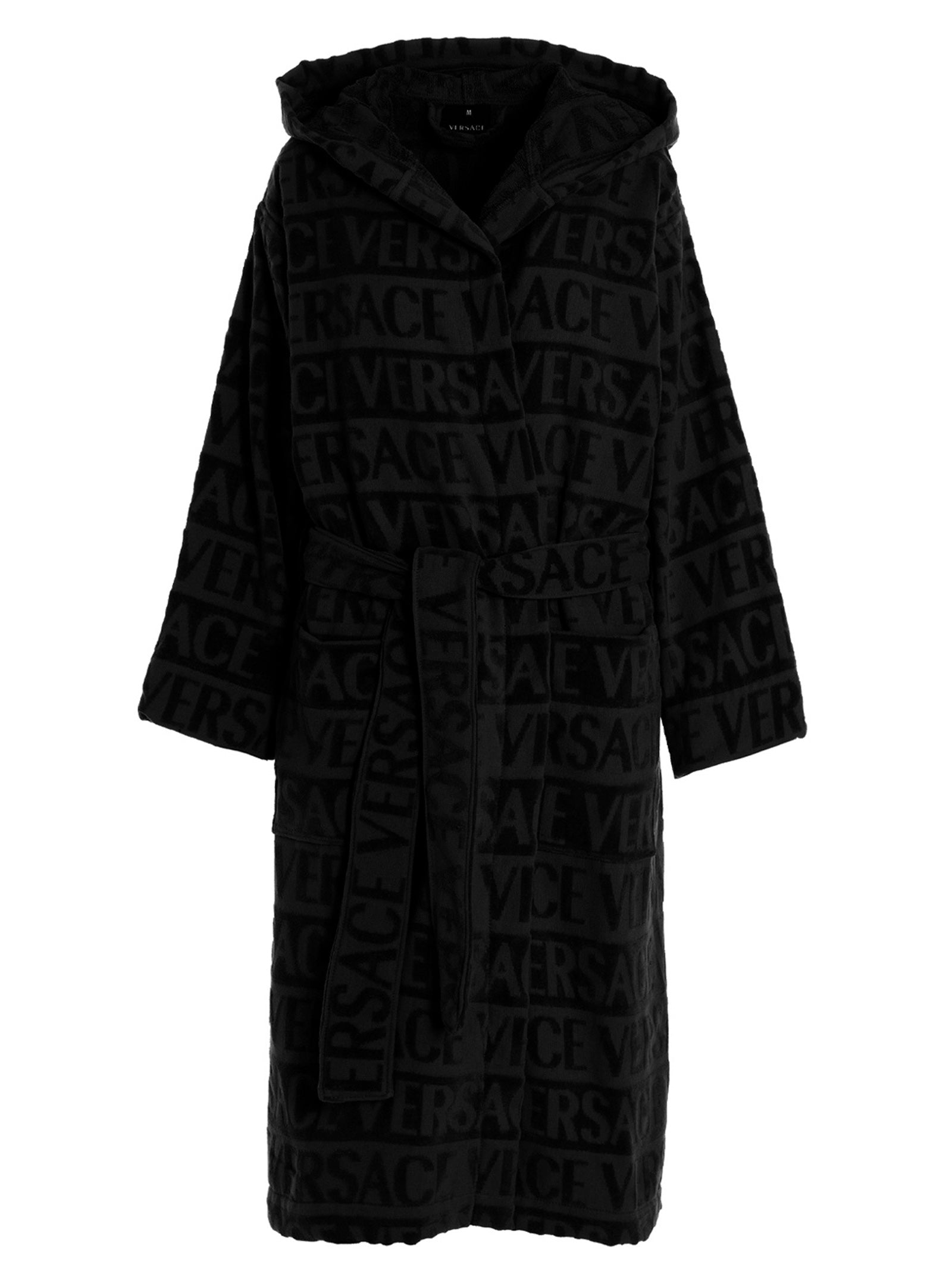 Versace Home Sequin Logo Bathrobe