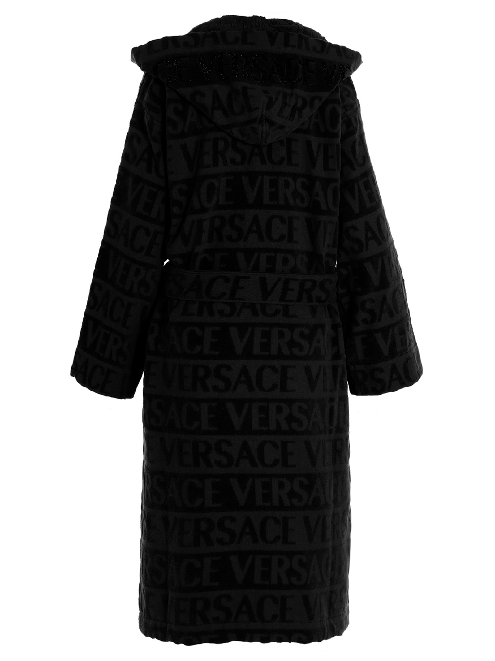 Versace Home Sequin Logo Bathrobe