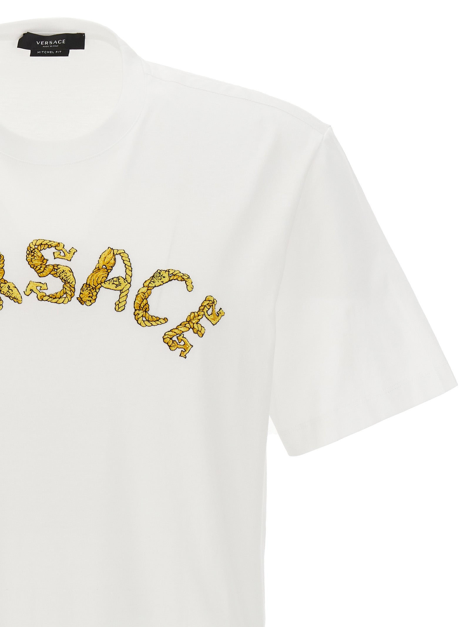 Versace Logo Embroidery T-Shirt