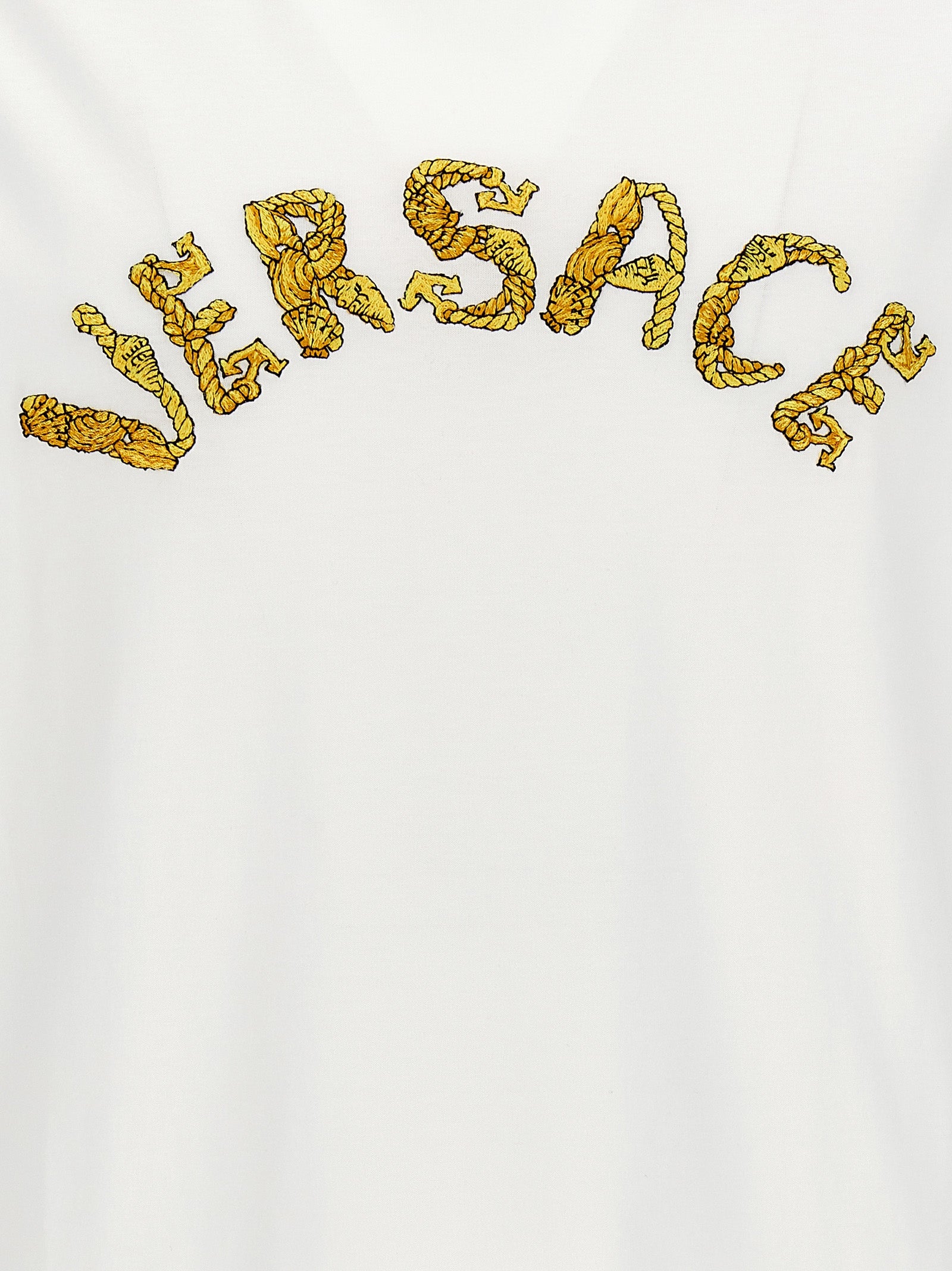 Versace Logo Embroidery T-Shirt