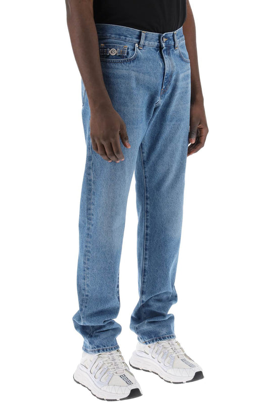 Versace Medusa Biggie Regular Fit Jeans Blue