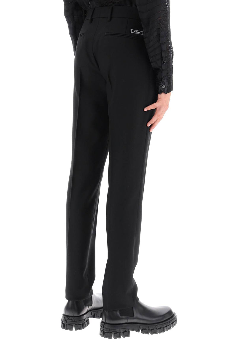 Versace Tailoring Cigarette Pants Black