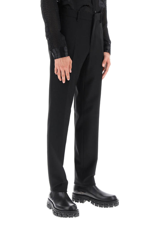 Versace Tailoring Cigarette Pants Black