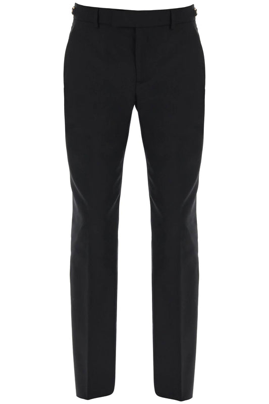 Versace Tailored Pants With Medusa Details Black