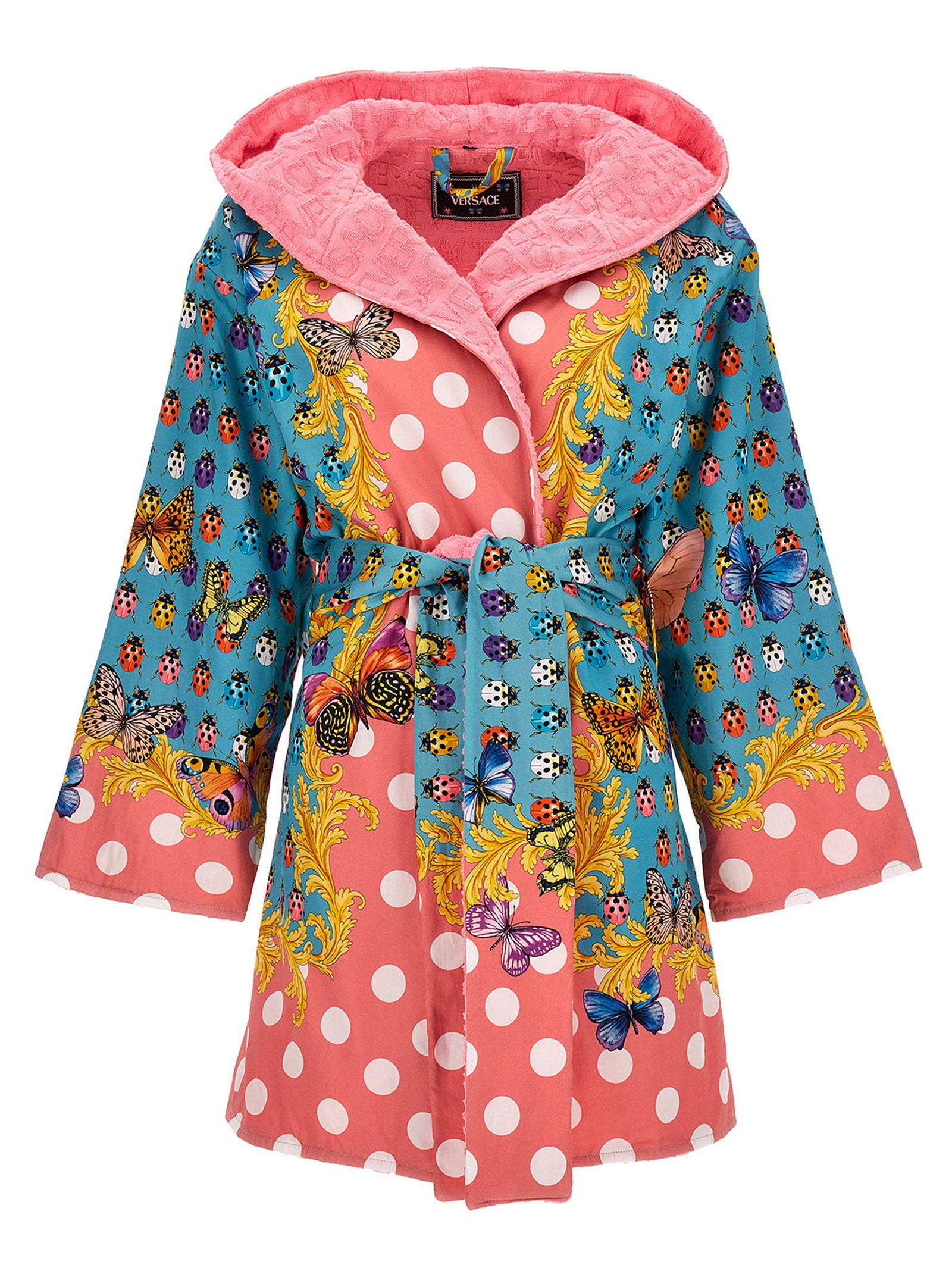 Versace Home Heritage Butterflies & Ladybugs' La Vacanza Capsule Bathrobe