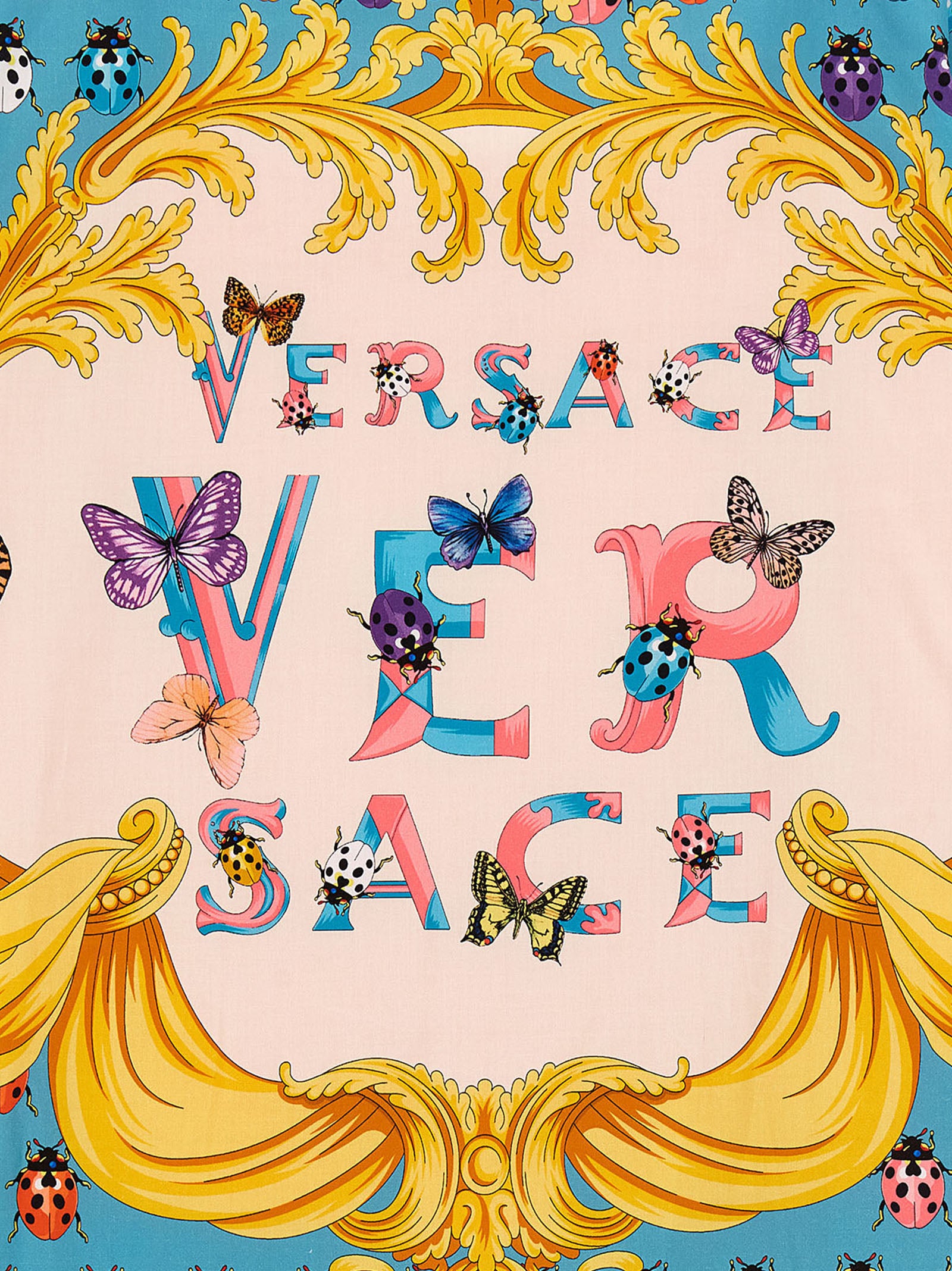 Versace Home Heritage Butterflies & Ladybugs' La Vacanza Capsule Bathrobe