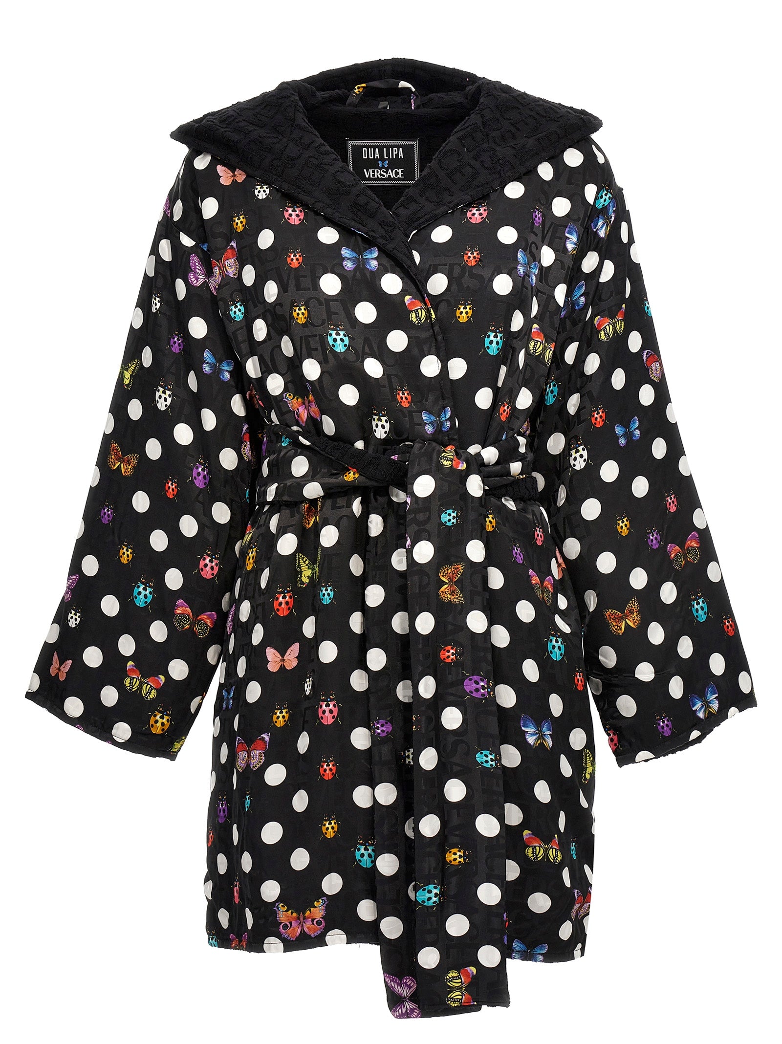 Versace Home 'Heritage Butterflies & Ladybugs Polka' Bathrobe