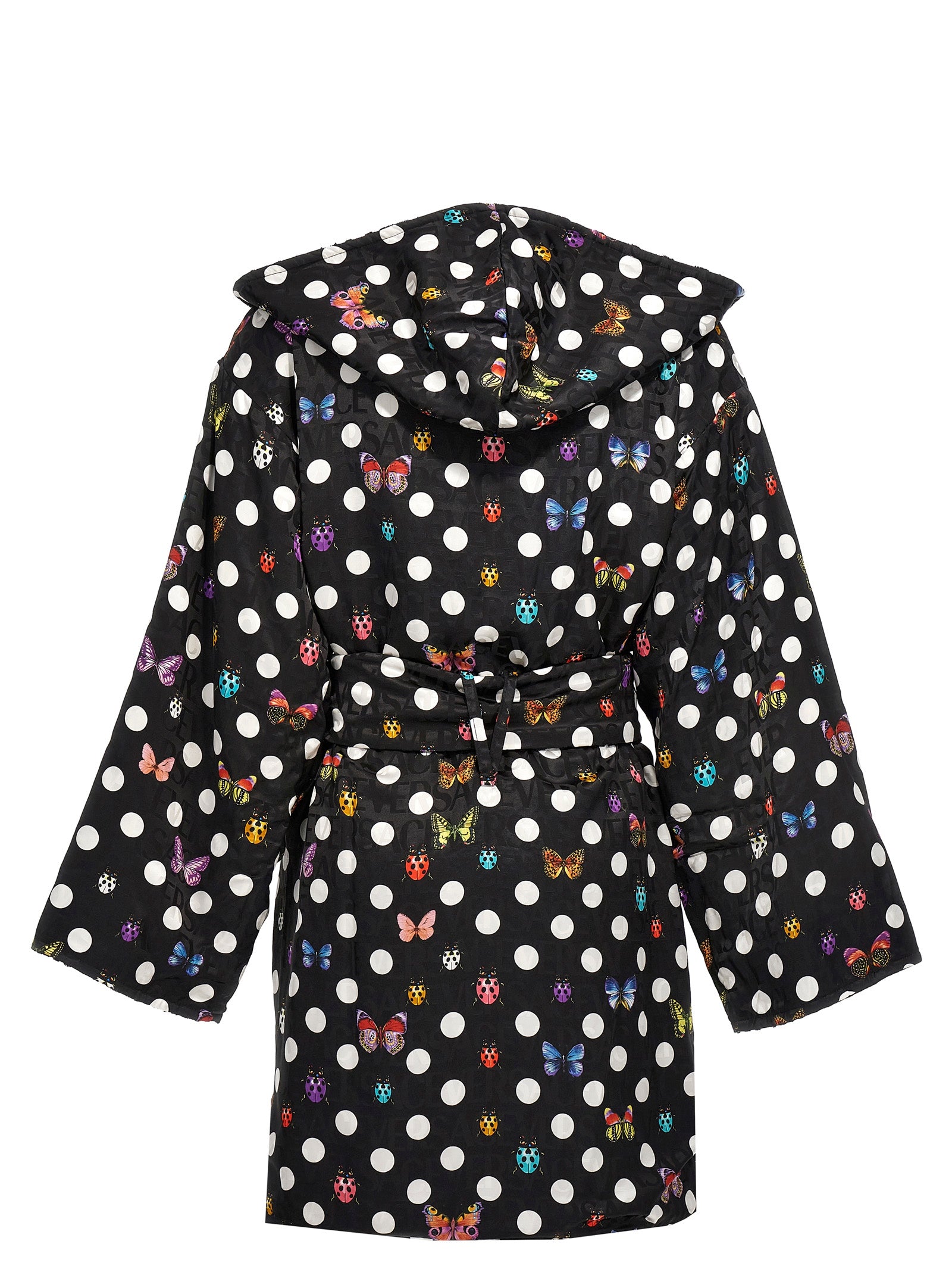 Versace Home 'Heritage Butterflies & Ladybugs Polka' Bathrobe