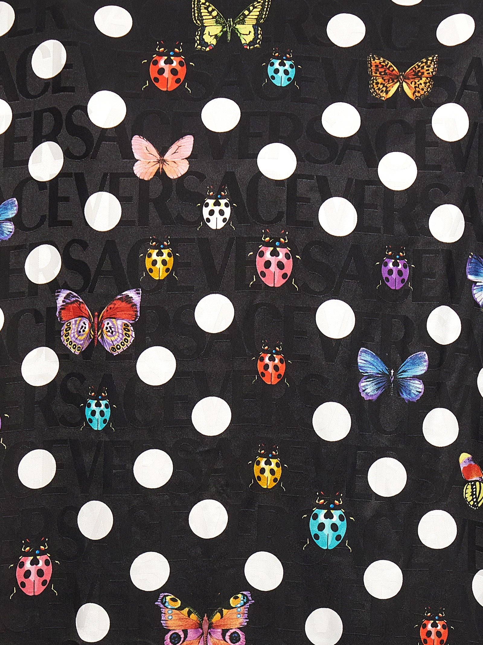 Versace Home 'Heritage Butterflies & Ladybugs Polka' Bathrobe