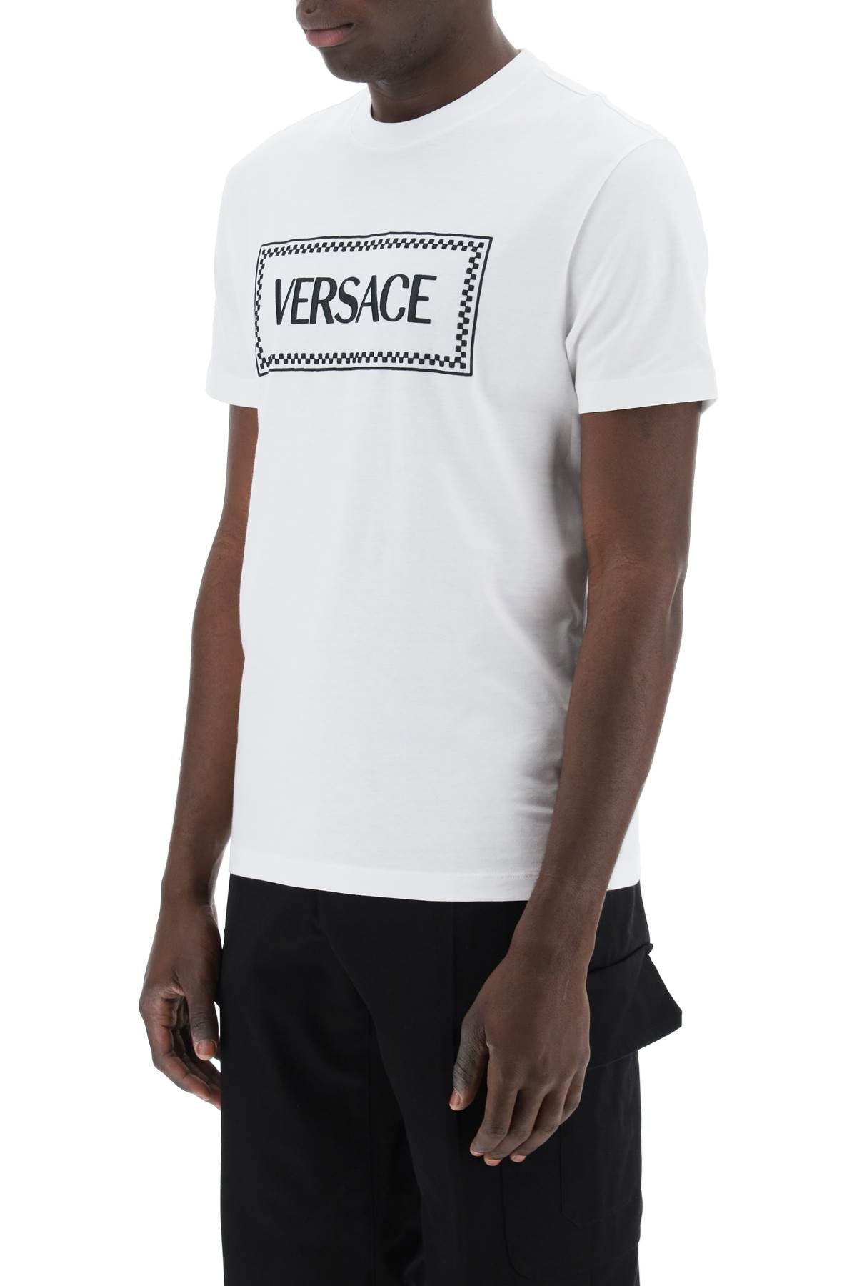 Versace Embroidered Logo T-Shirt