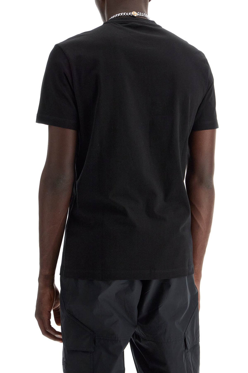 Versace Embroidered Logo T-Shirt Black