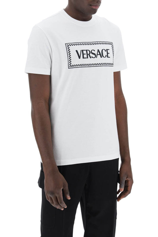 Versace Embroidered Logo T-Shirt White