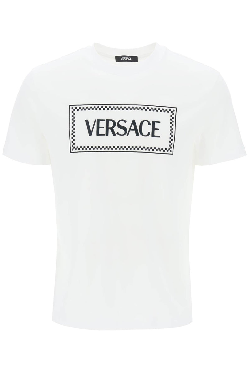 Versace Embroidered Logo T-Shirt White