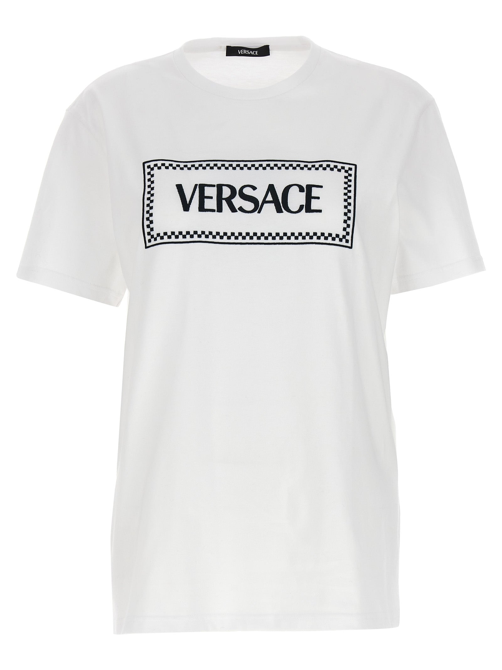 Versace Logo Embroidery T-Shirt