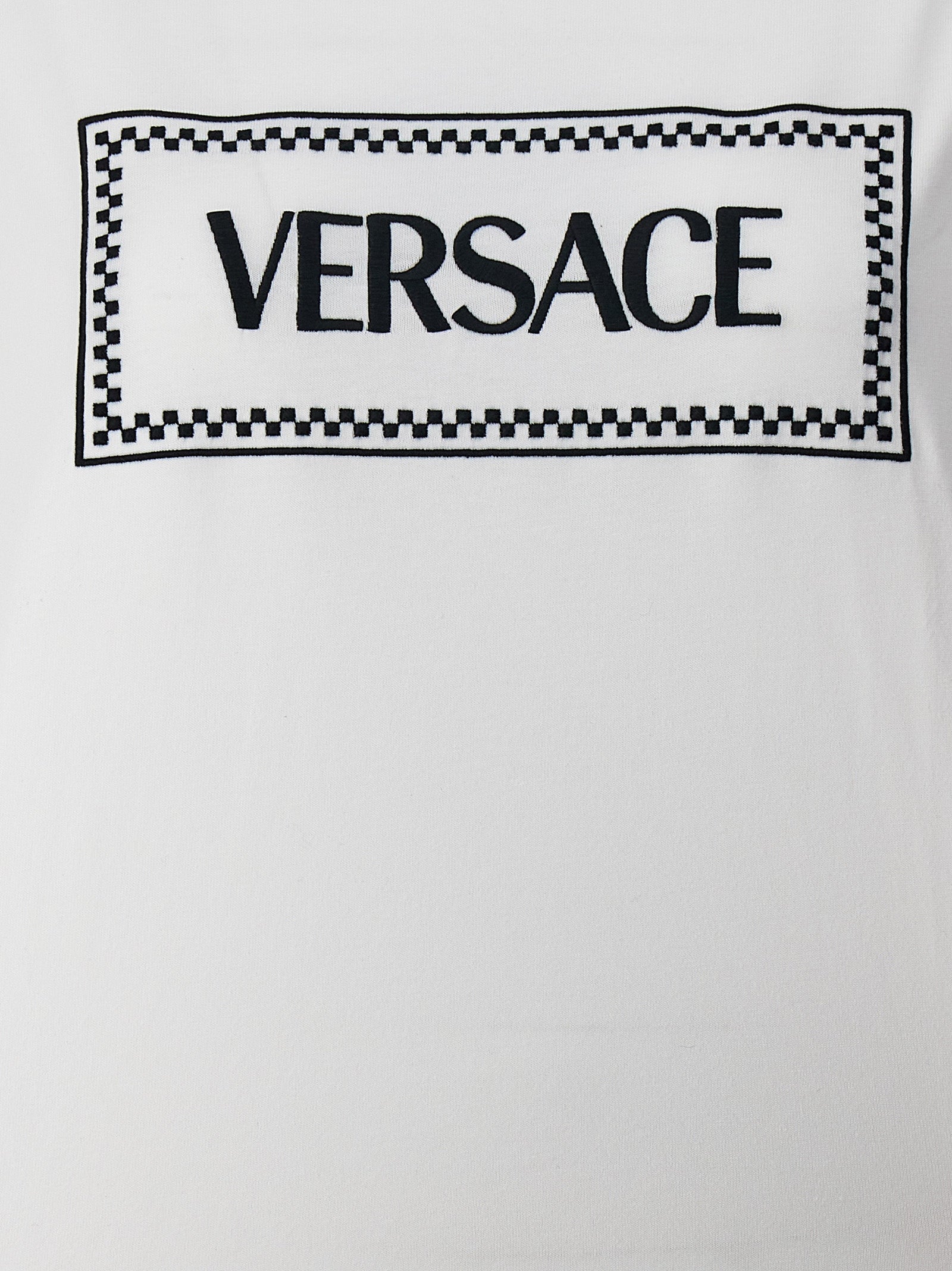 Versace Logo Embroidery T-Shirt