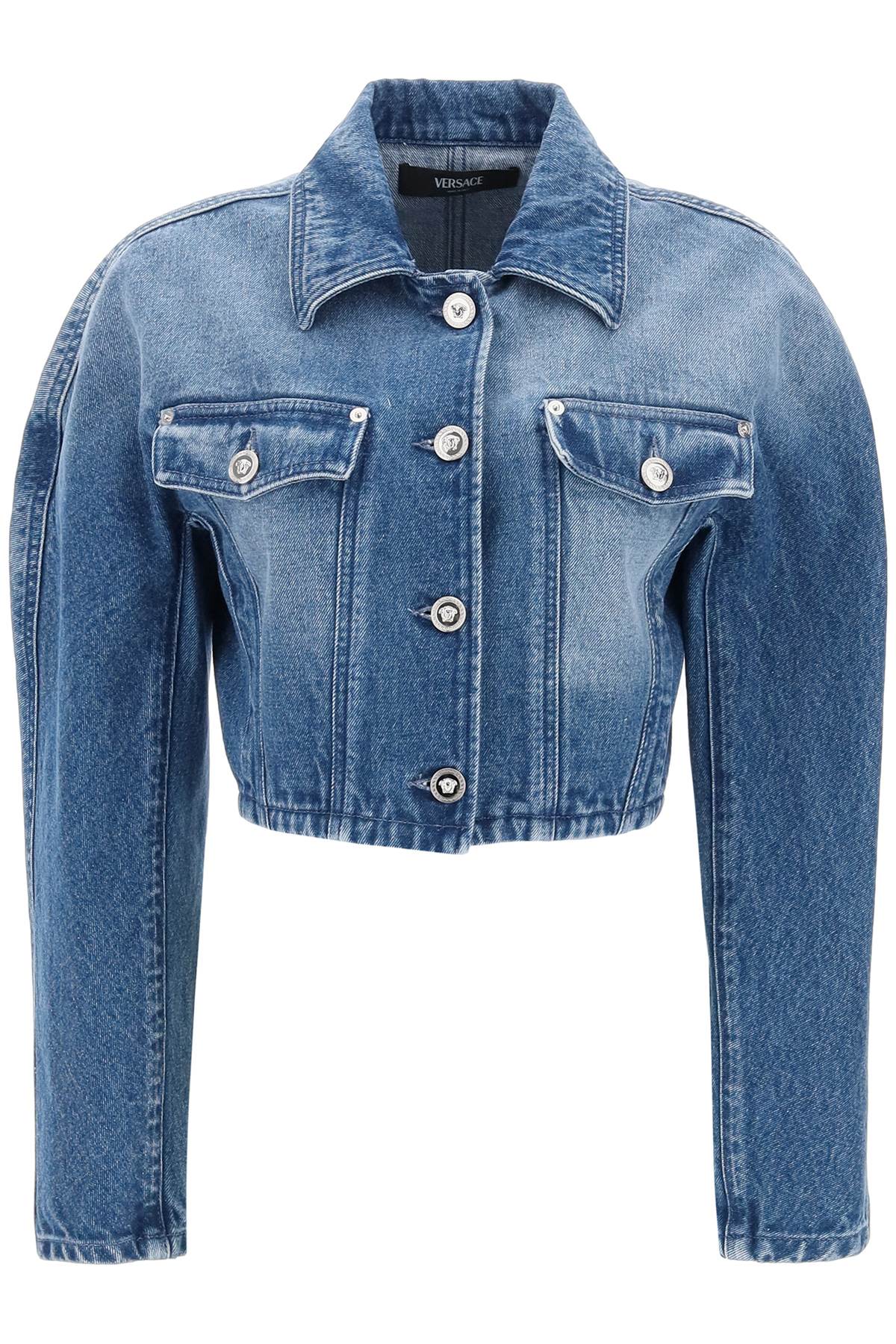 Versace Cropped Denim Jacket