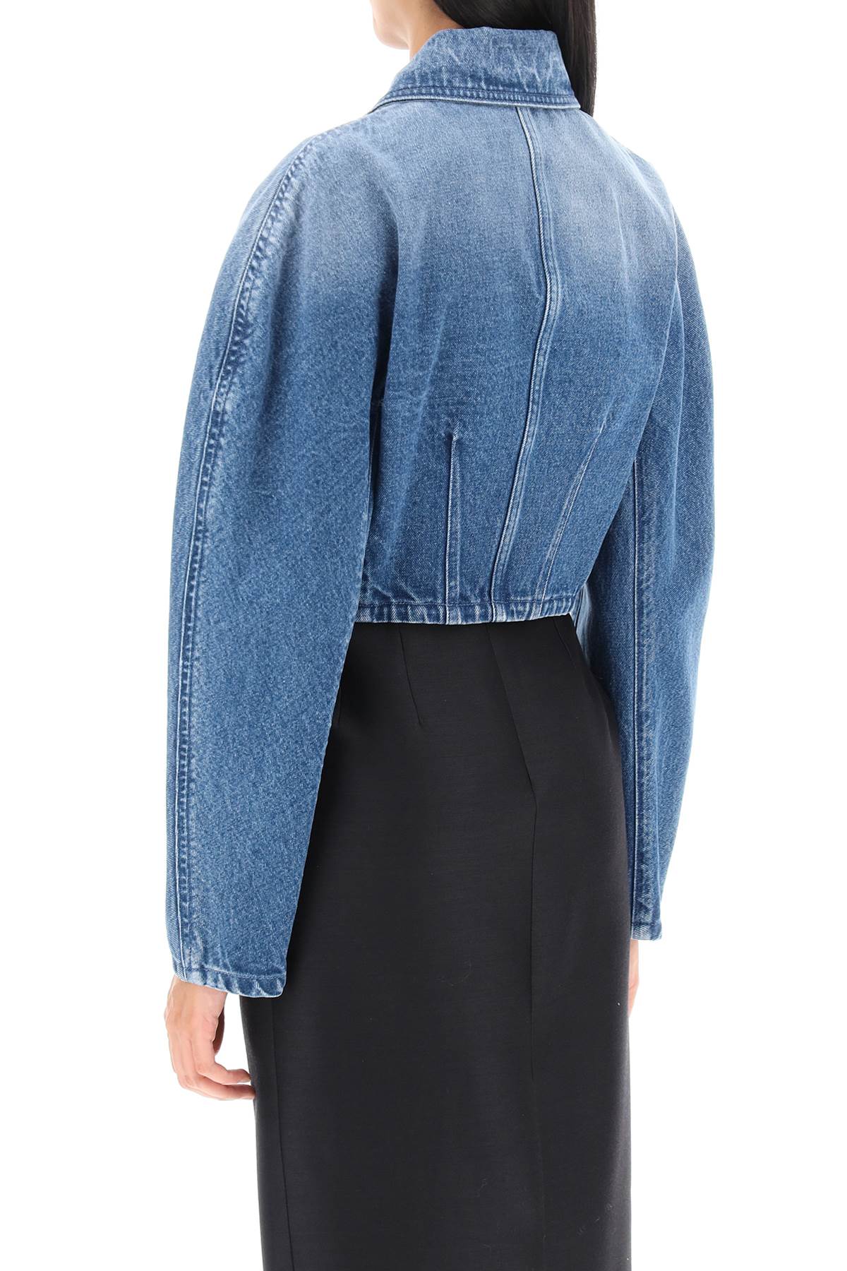 Versace Cropped Denim Jacket