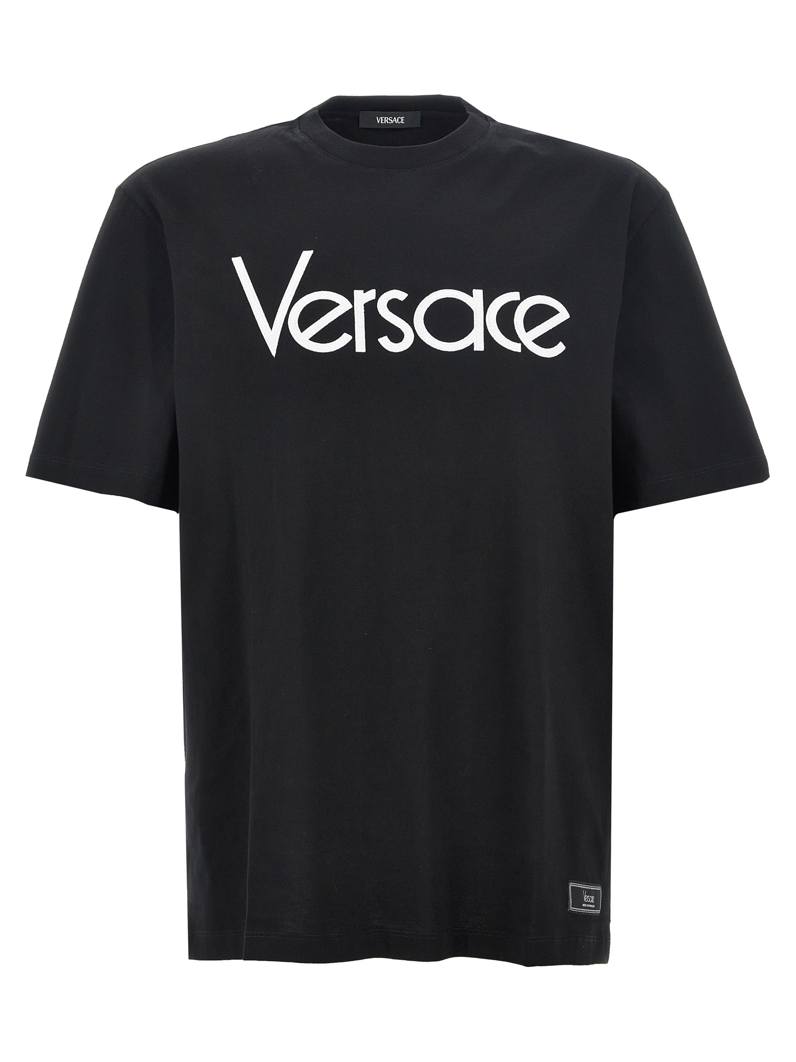 Versace Logo Embroidery T-Shirt