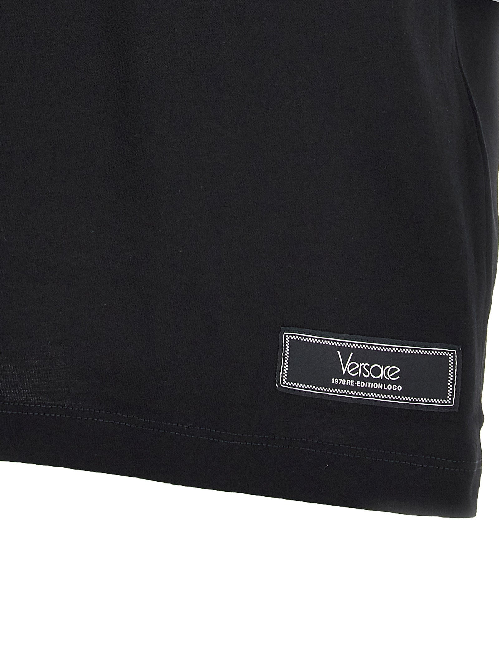 Versace Logo Embroidery T-Shirt