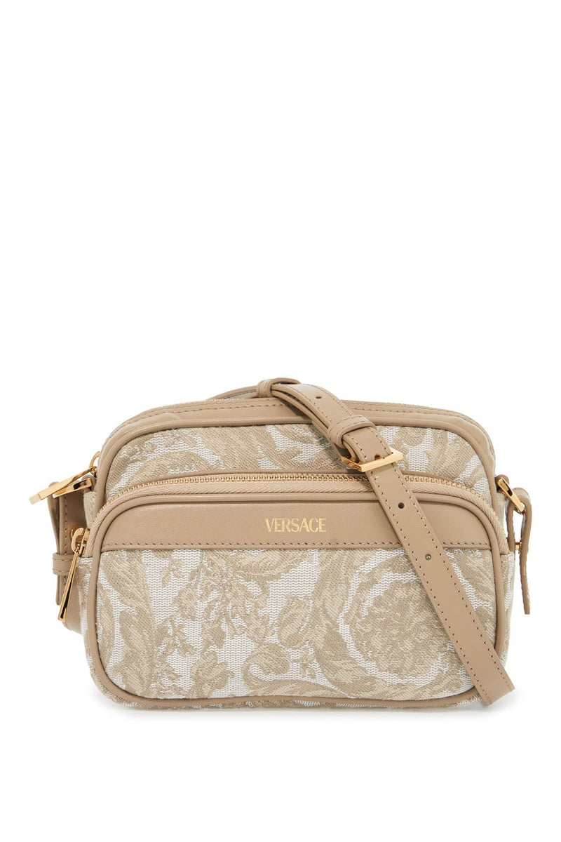 Versace Baroque Messenger Bag Beige