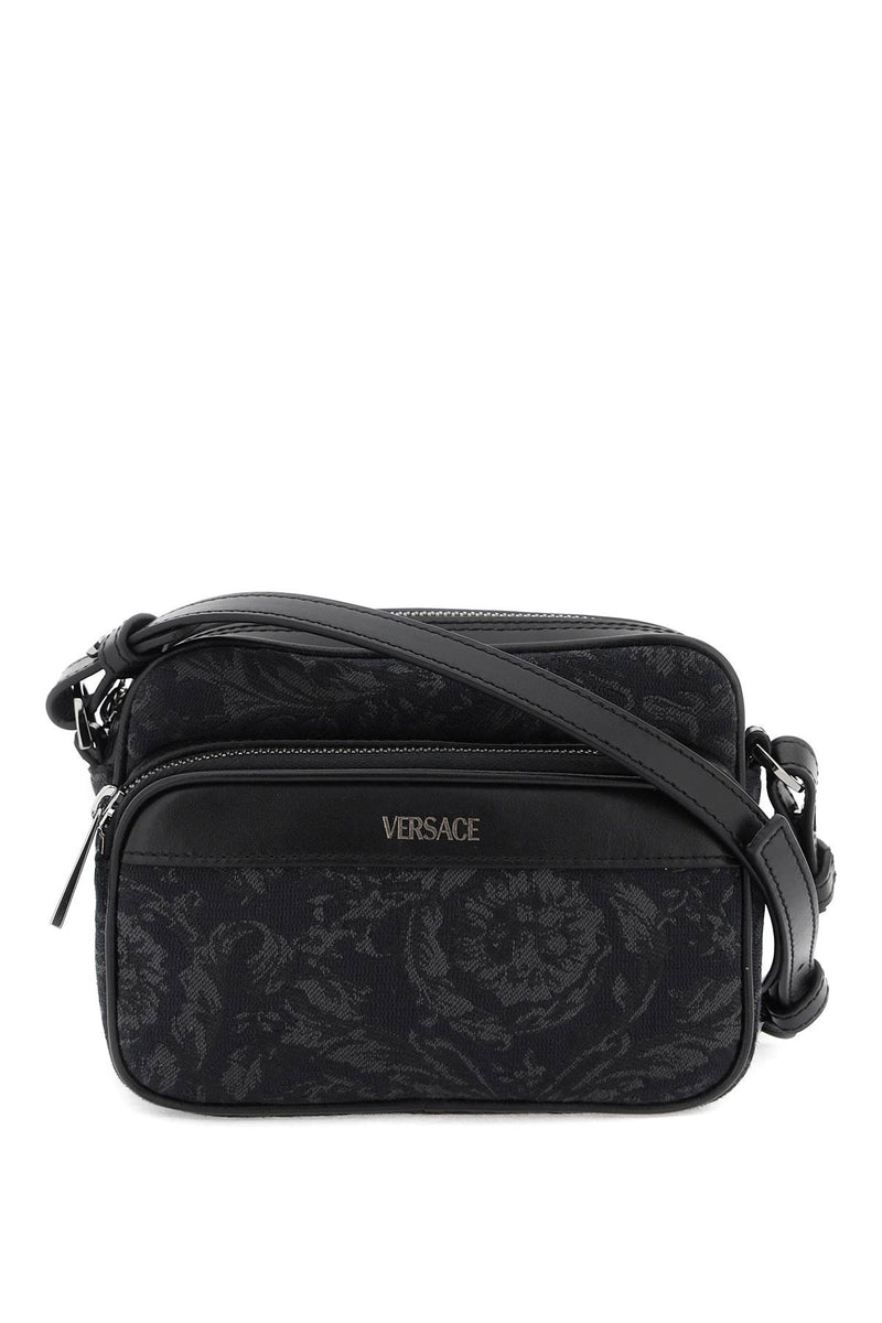 Versace Baroque Messenger Bag Black