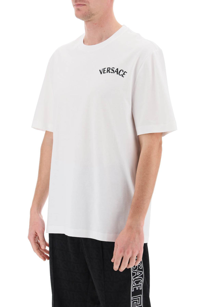 Versace Milano Stamp Crew-Neck T-Shirt White