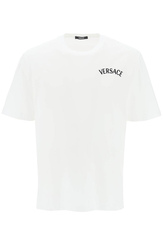 Versace Milano Stamp Crew-Neck T-Shirt White