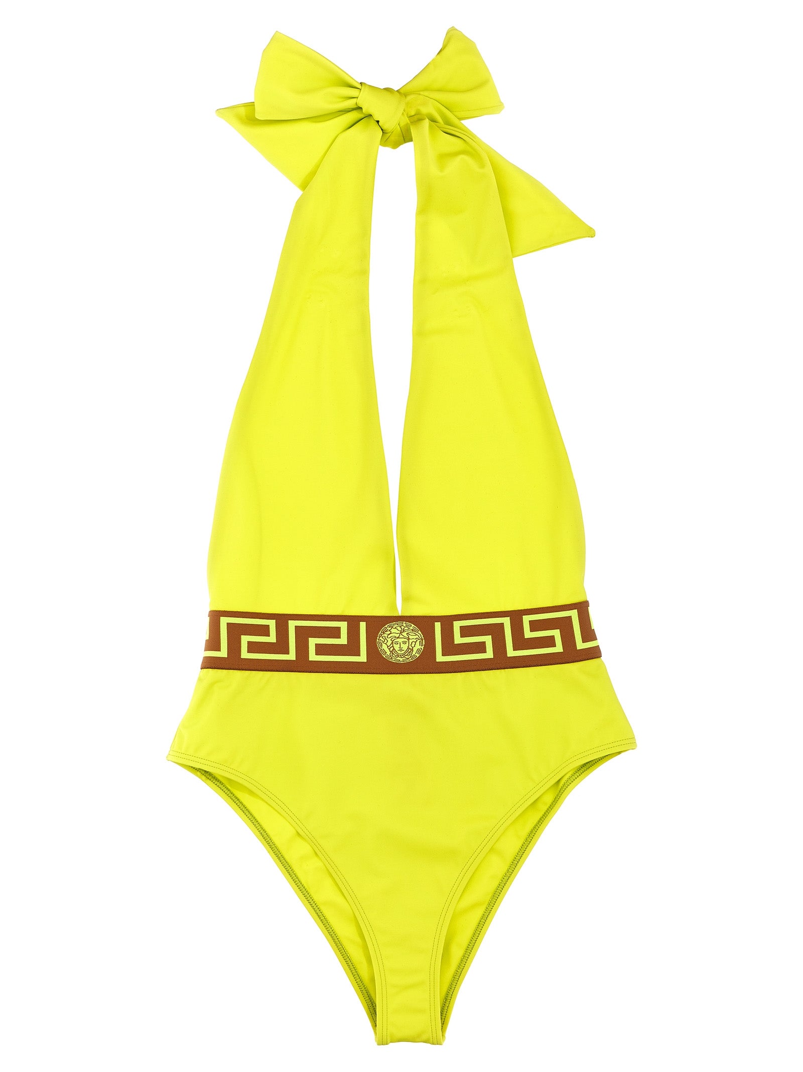 Versace 'Greca' One-Piece Swimsuit