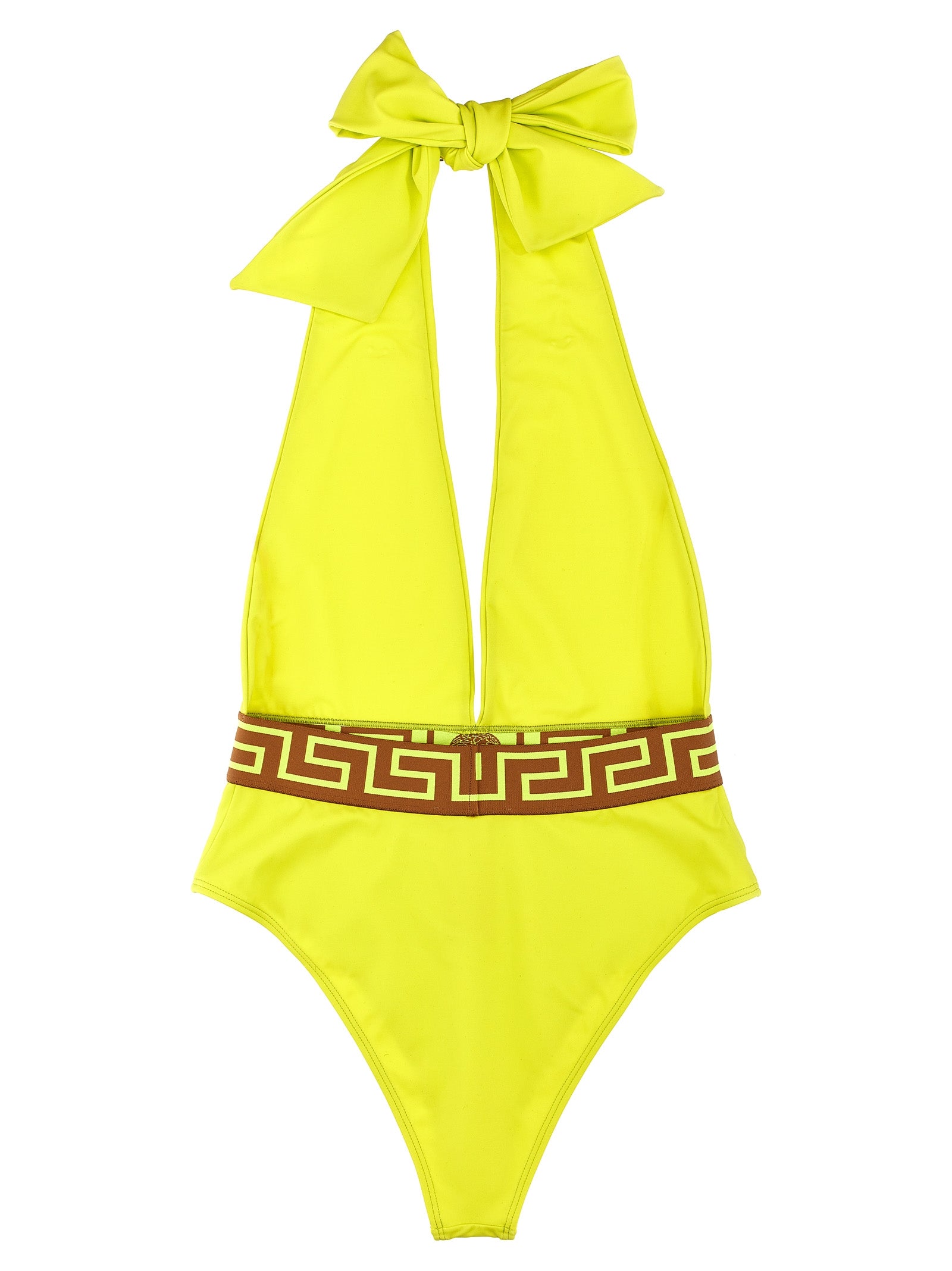 Versace 'Greca' One-Piece Swimsuit