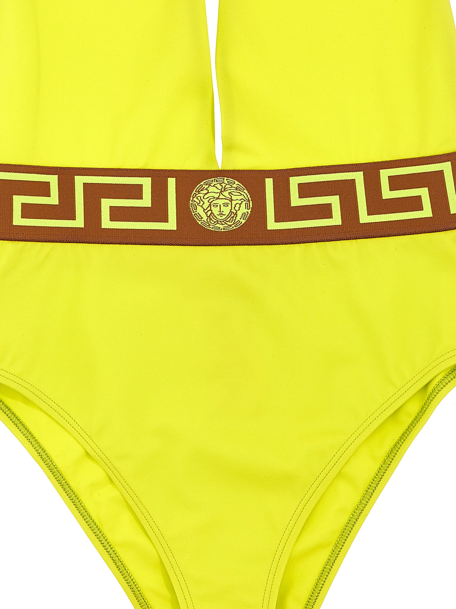 Versace 'Greca' One-Piece Swimsuit