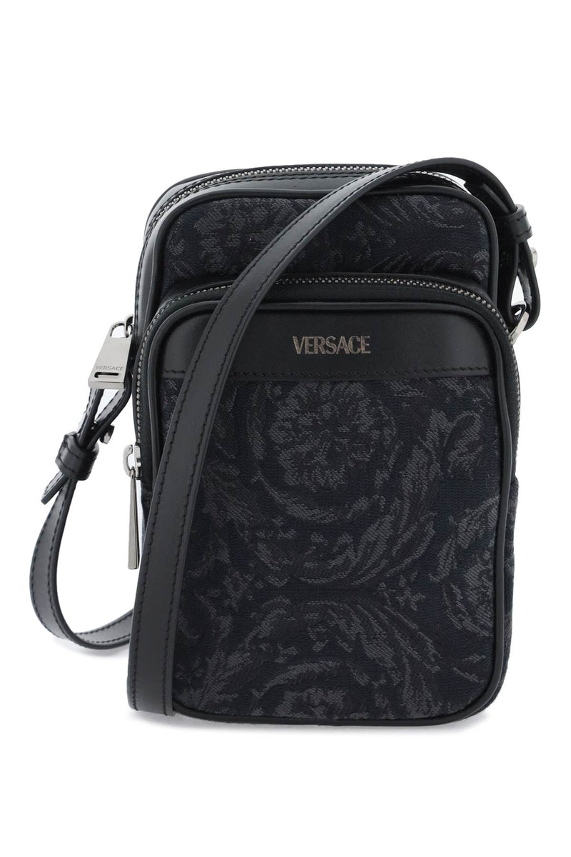 Versace Athena Barocco Crossbody Bag Black