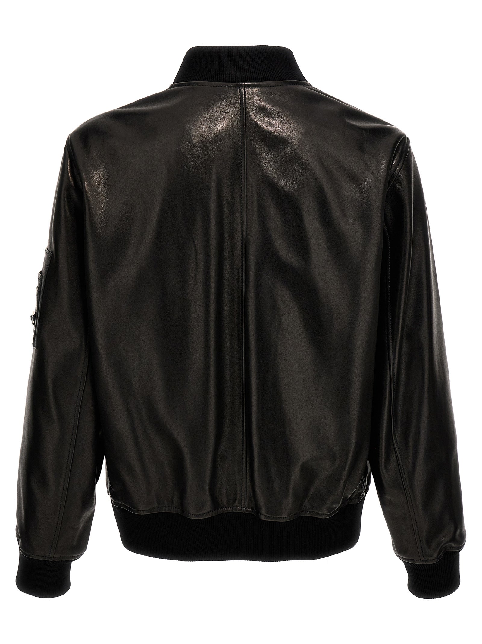 Versace Leather Bomber Jacket