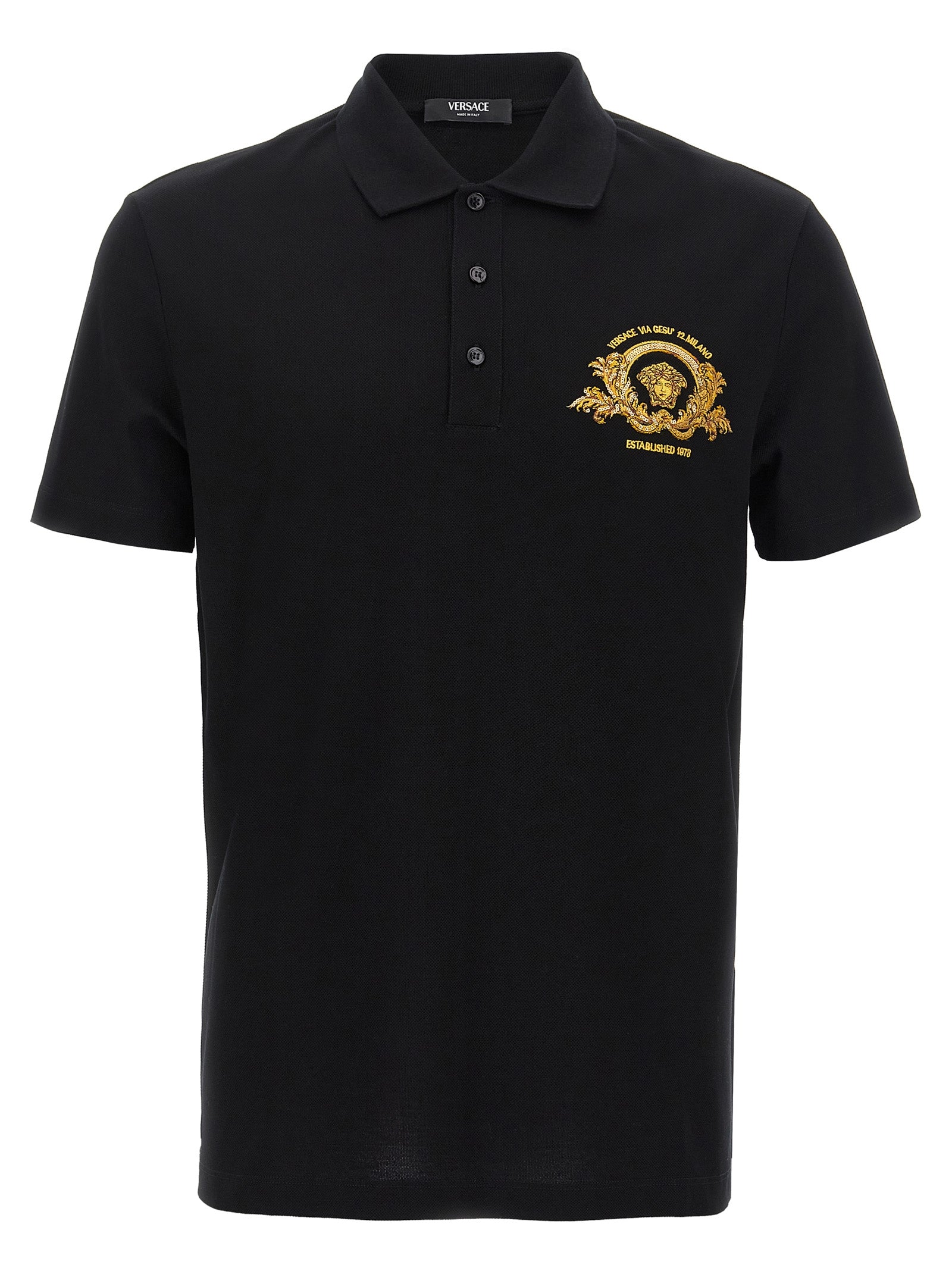 Versace 'Coupe Blason' Polo Shirt