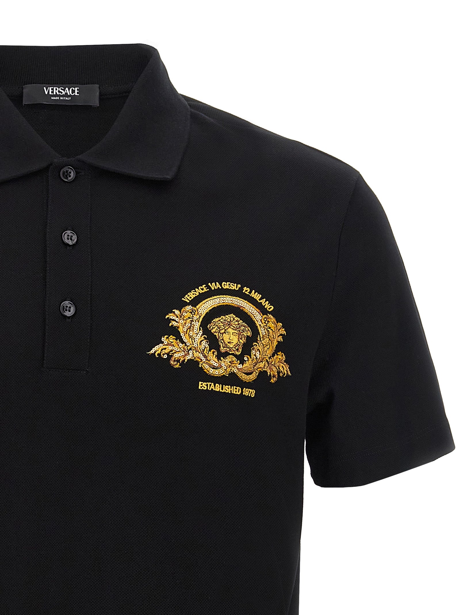 Versace 'Coupe Blason' Polo Shirt