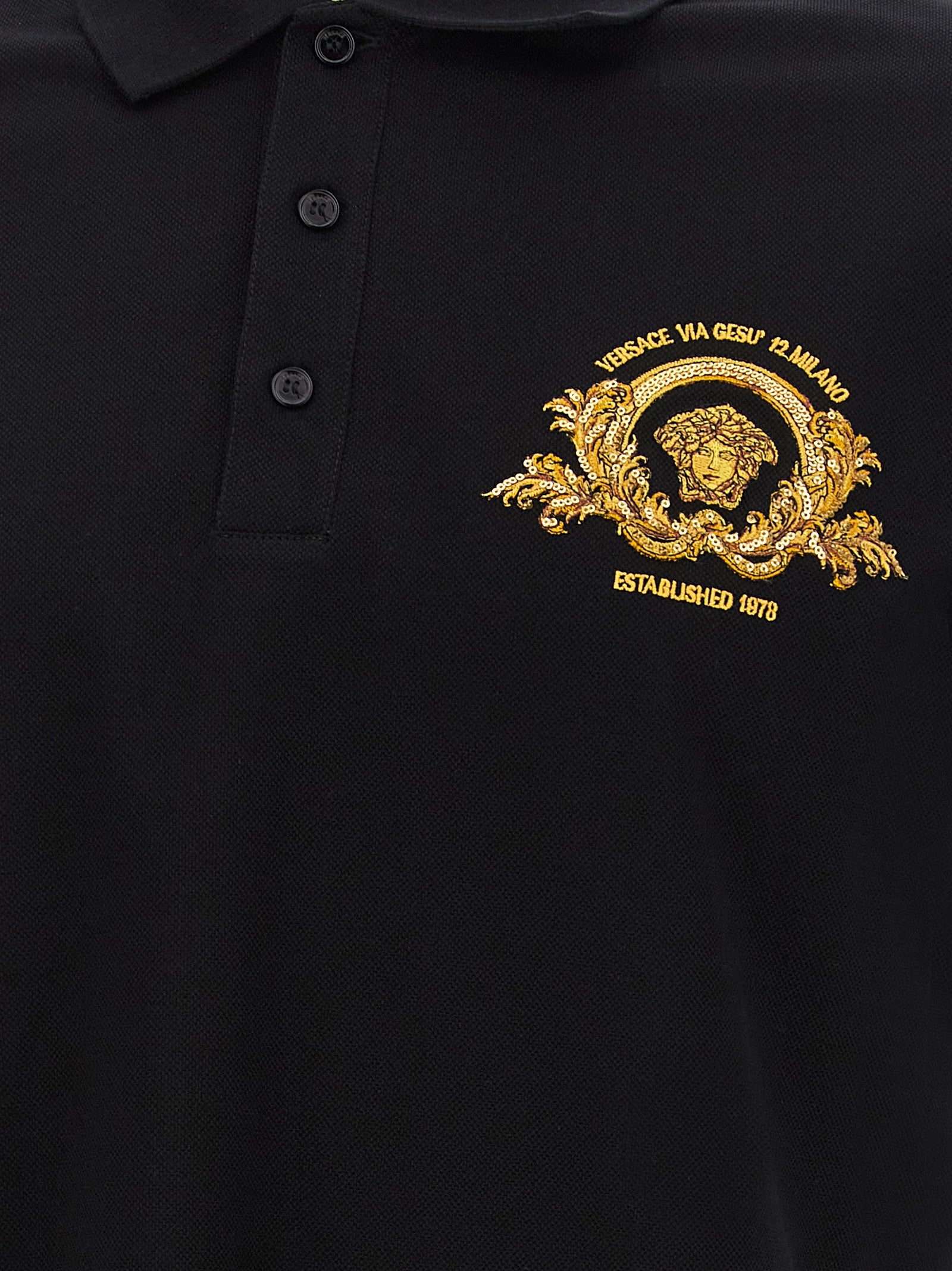 Versace 'Coupe Blason' Polo Shirt