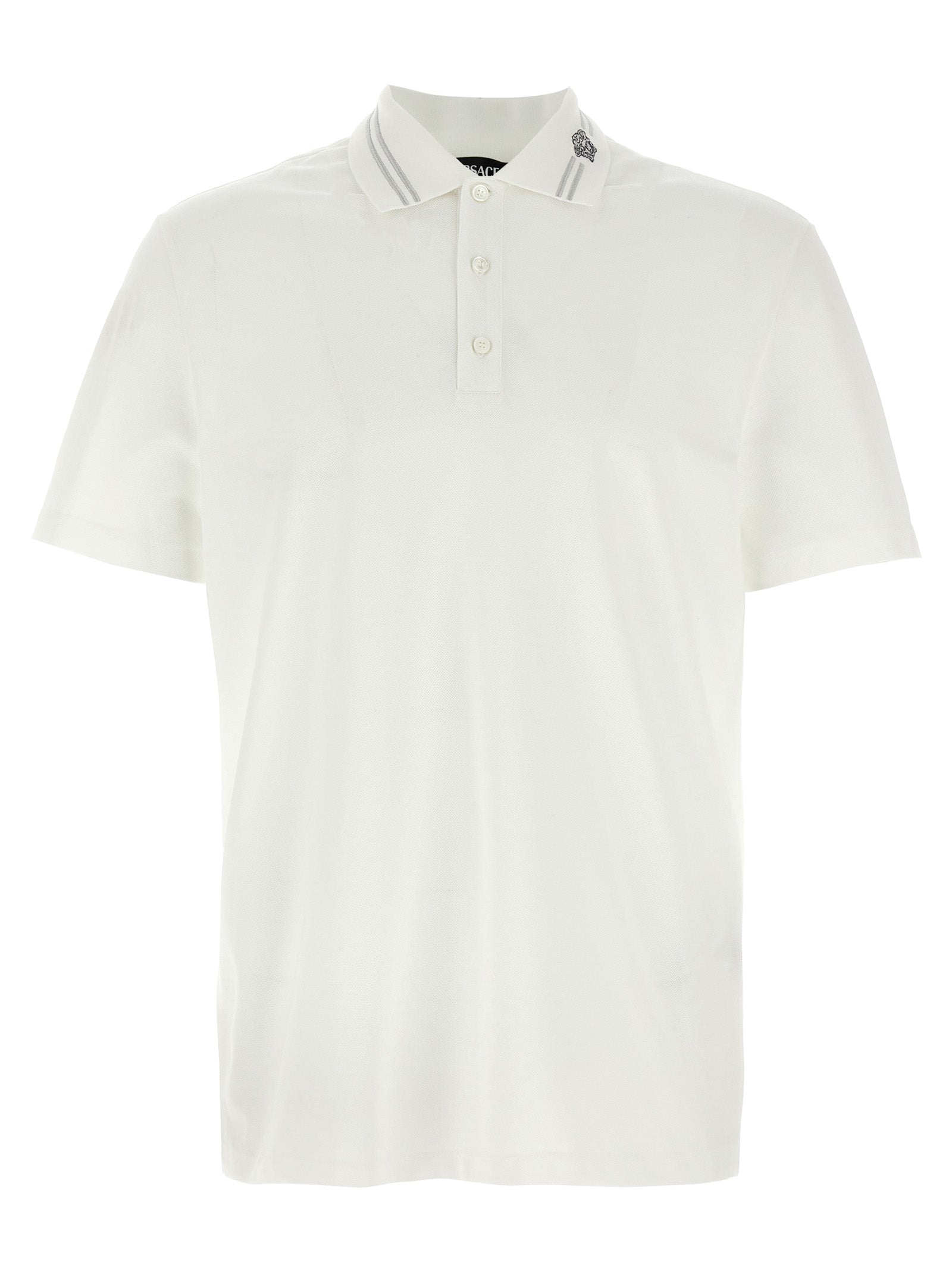 Versace 'Medusa Embroidery' Polo Shirt