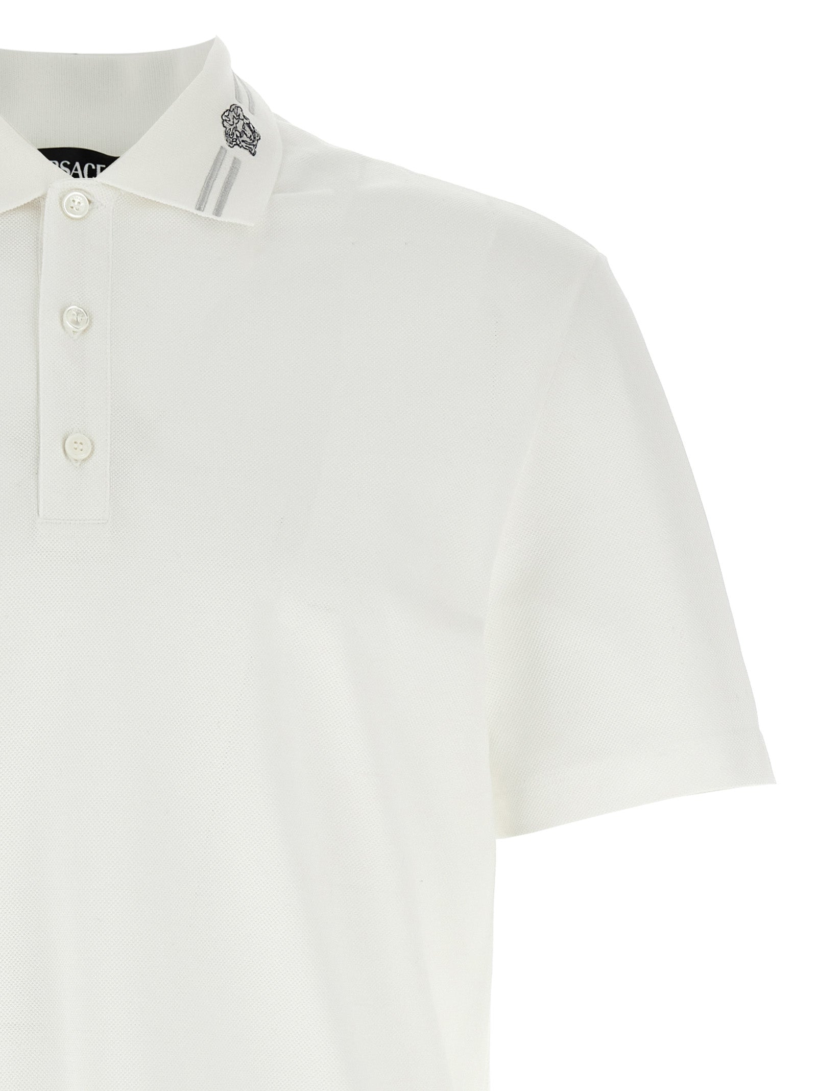 Versace 'Medusa Embroidery' Polo Shirt