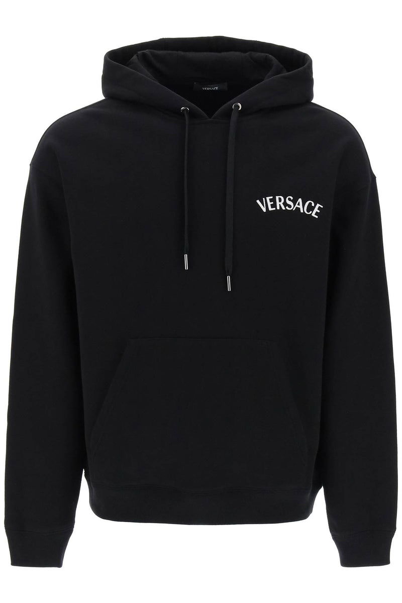 Versace Milano Stamp Hoodie Black