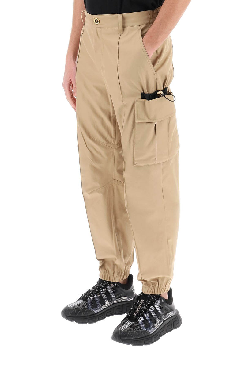 Versace Medusa Cargo Pants Beige