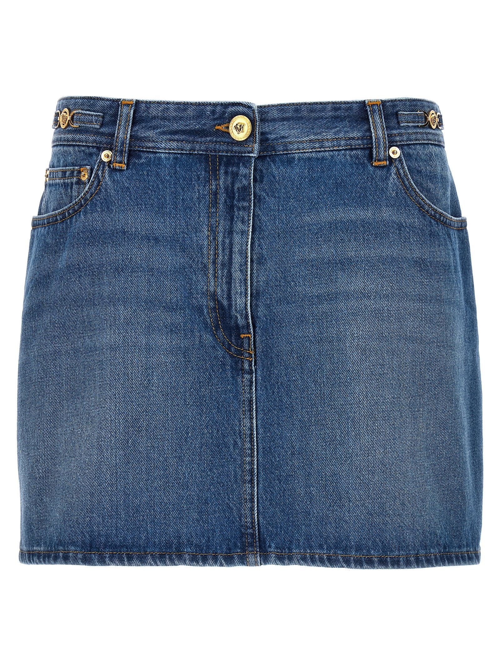 Versace Denim Mini Skirt