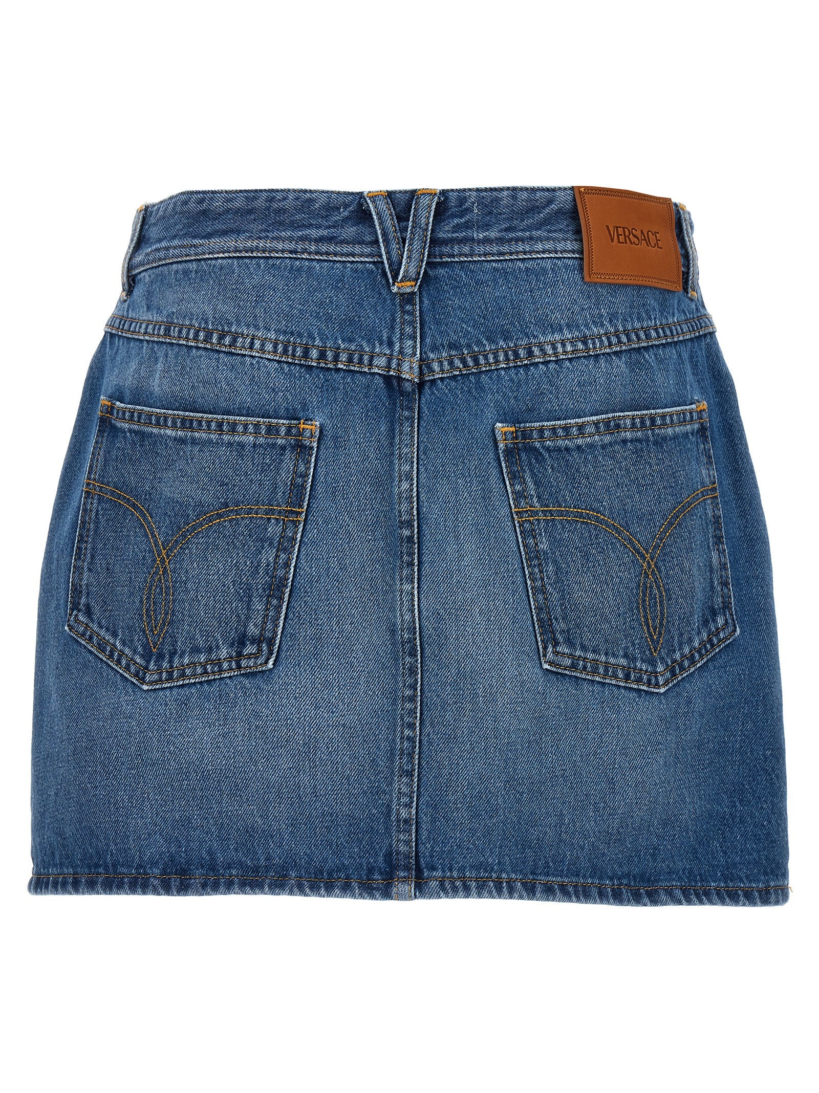 Versace Denim Mini Skirt