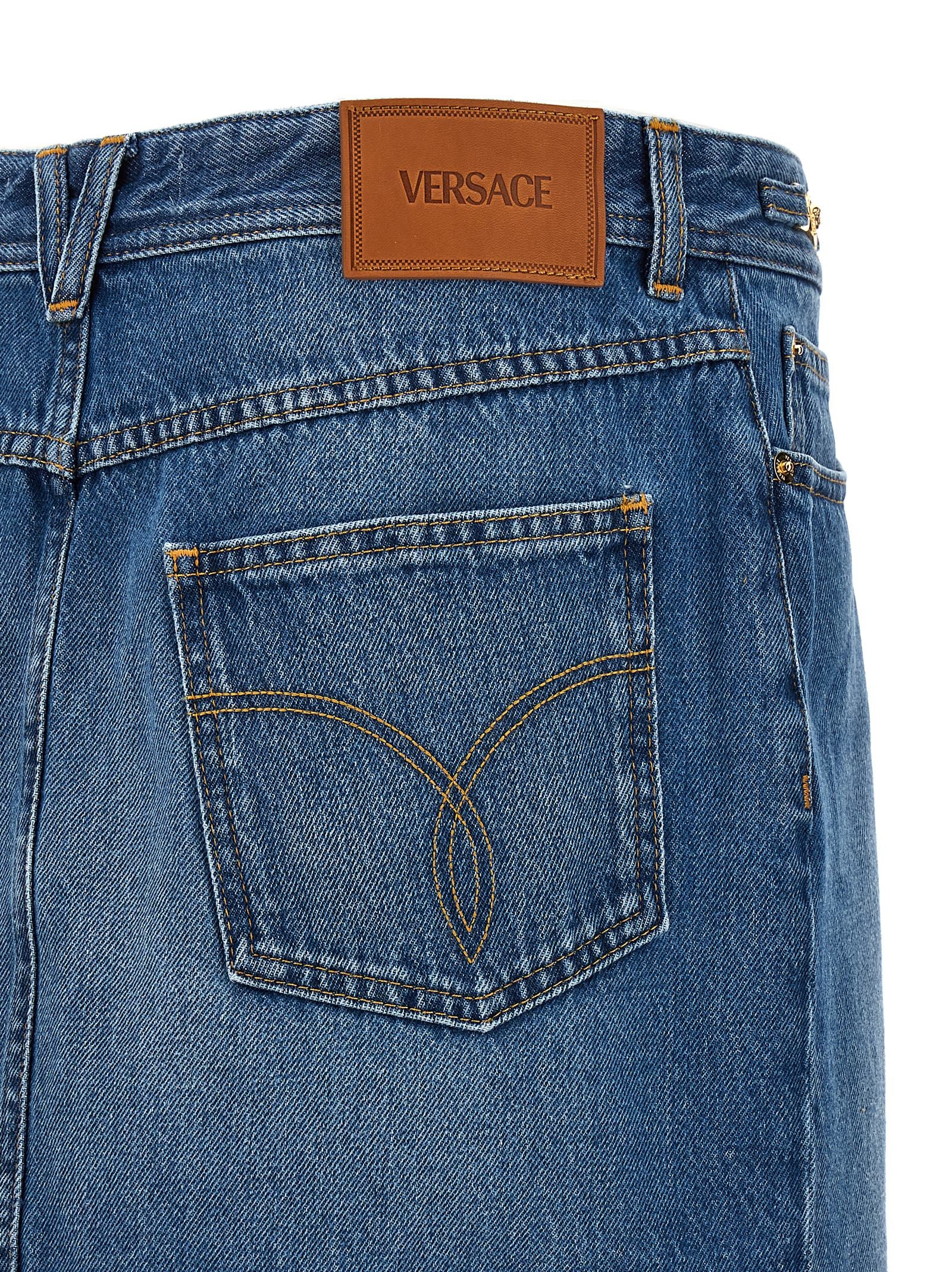 Versace Denim Mini Skirt