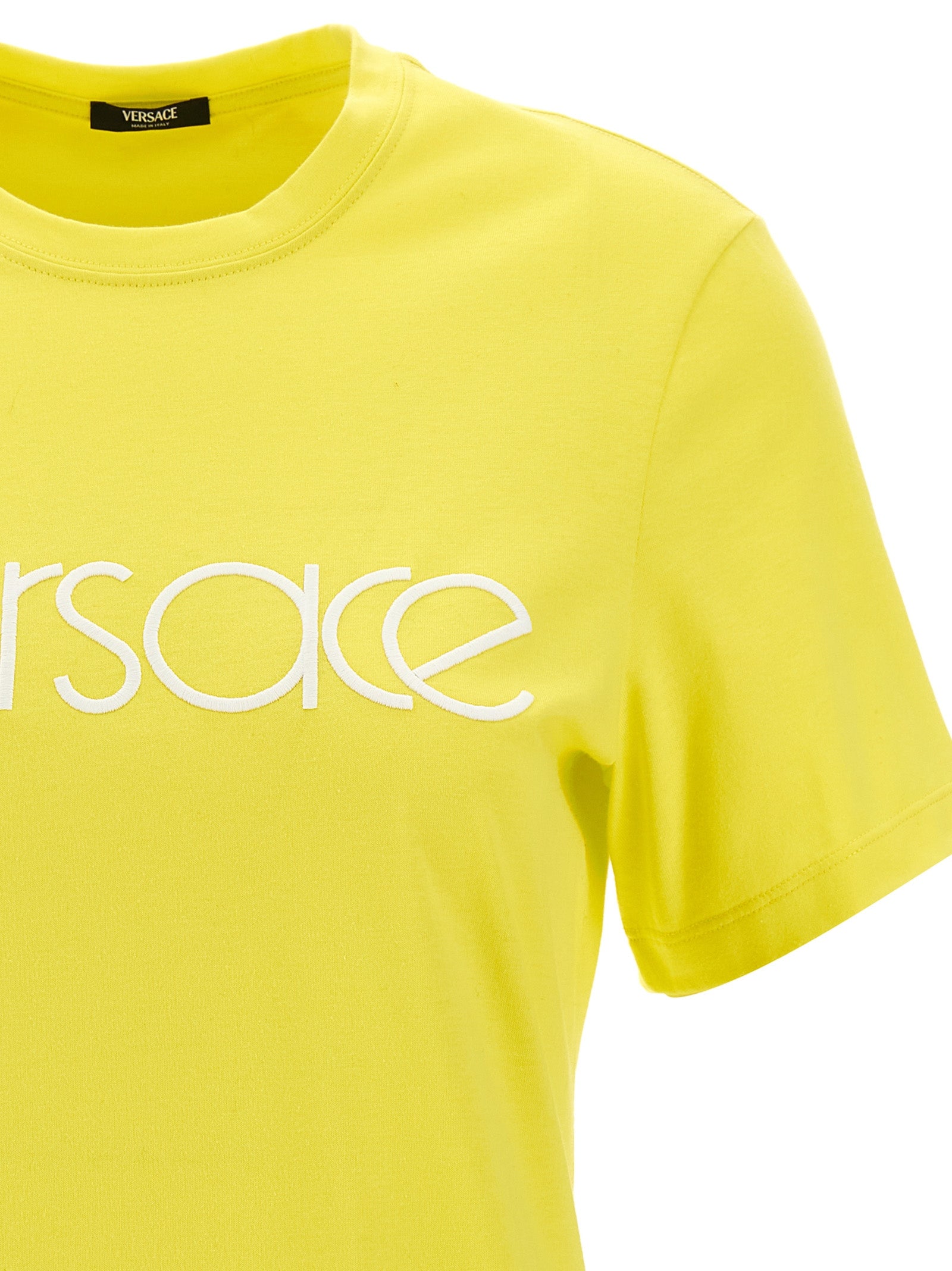 Versace Logo Embroidery T-Shirt