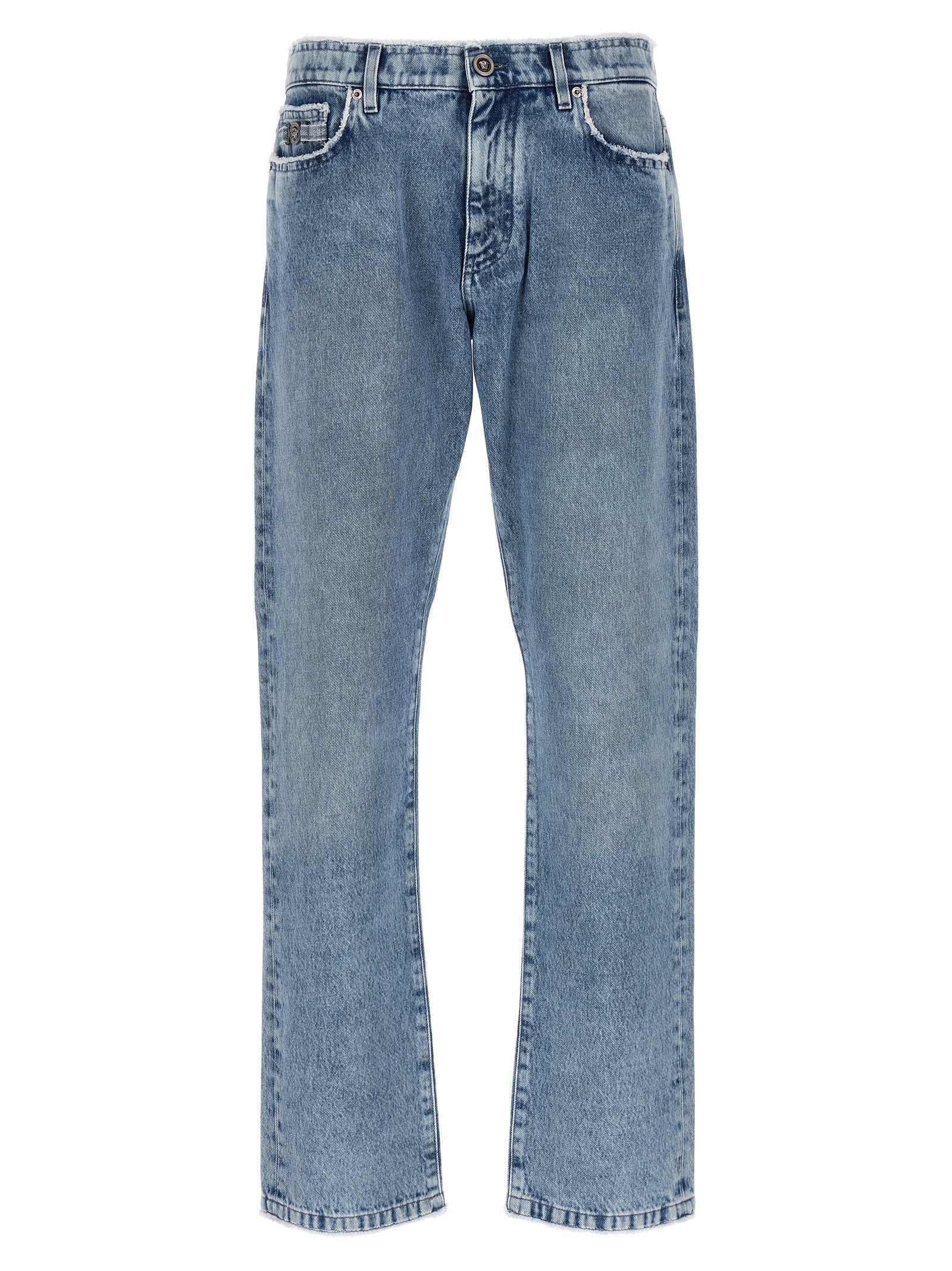 Versace Fringed Jeans