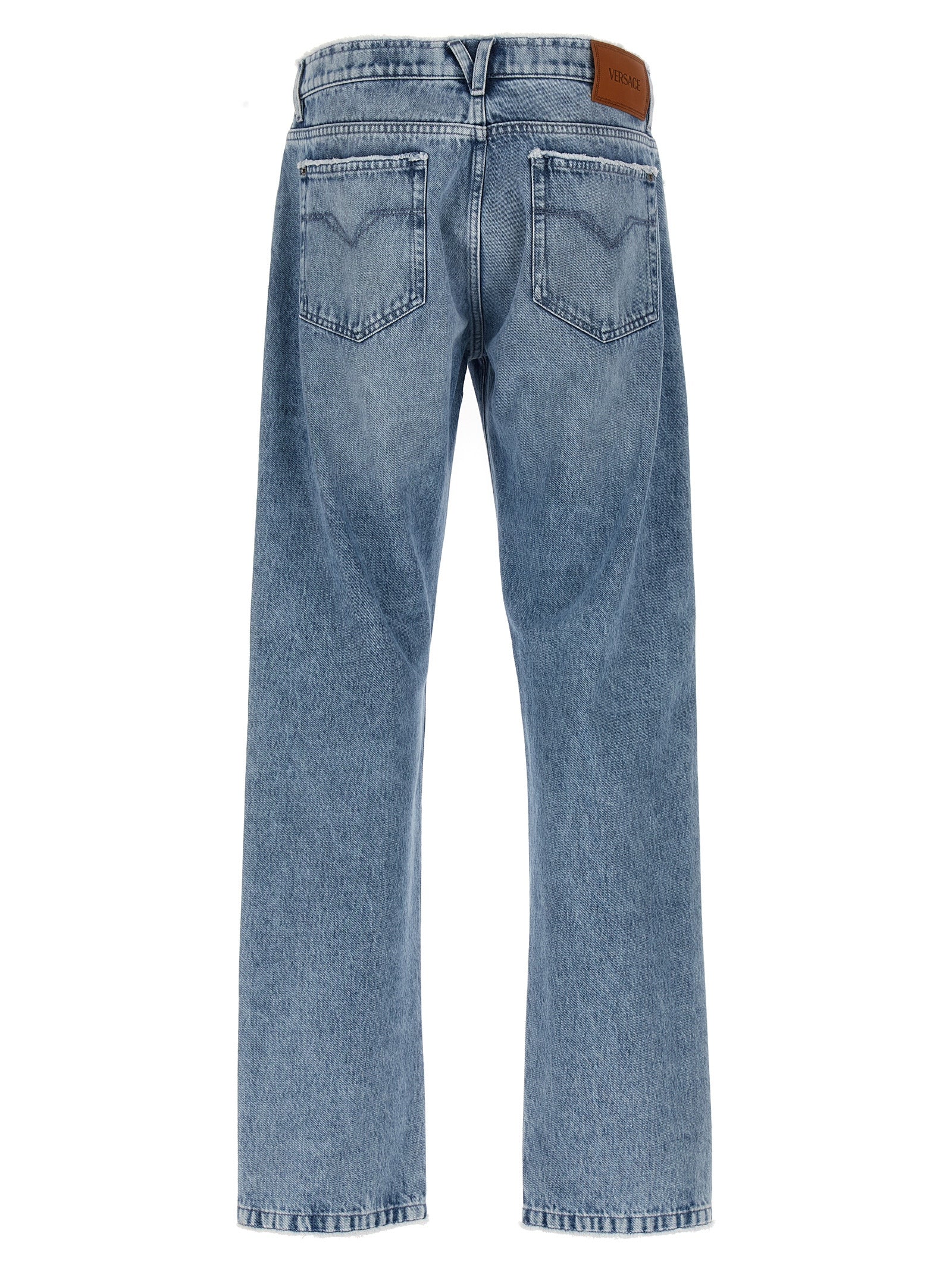 Versace Fringed Jeans