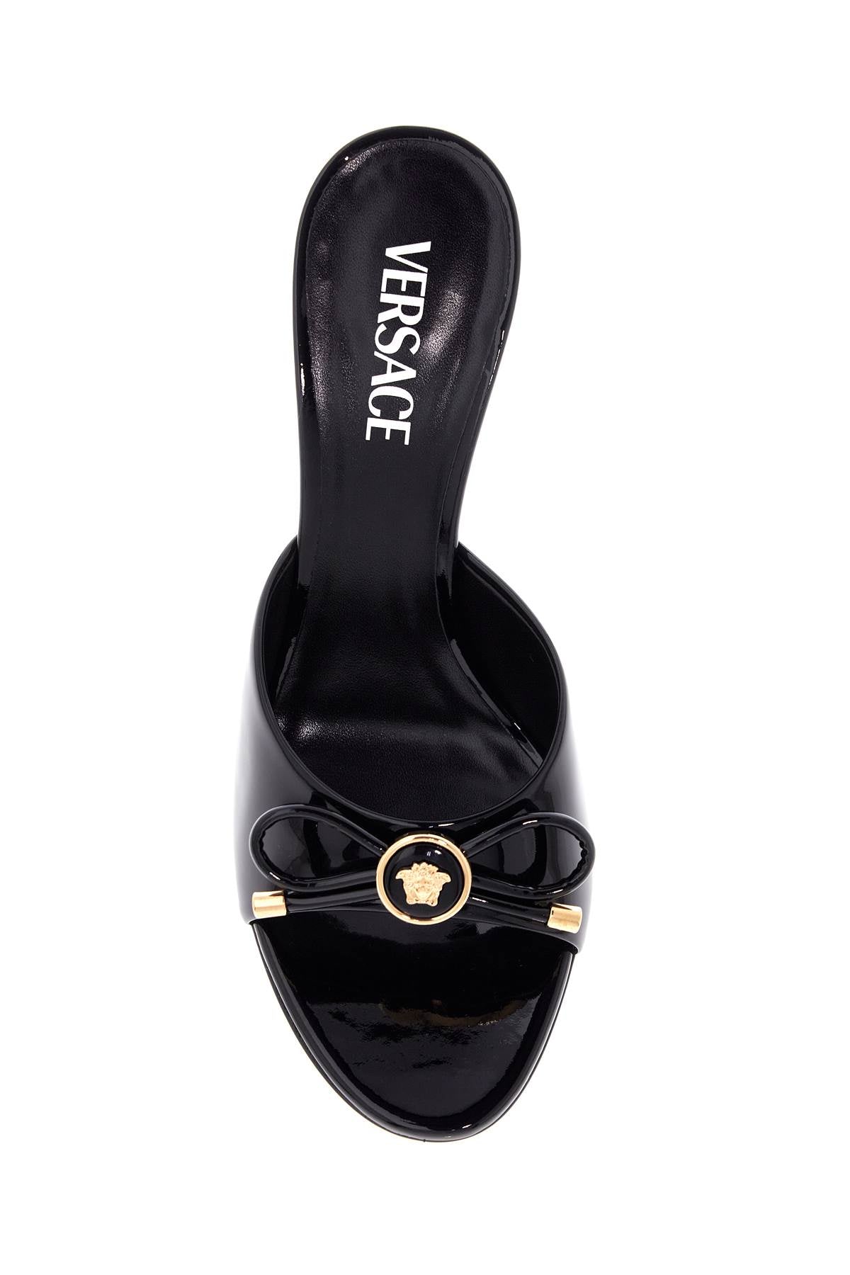 Versace 'Opera Bow Patent Leather Mules