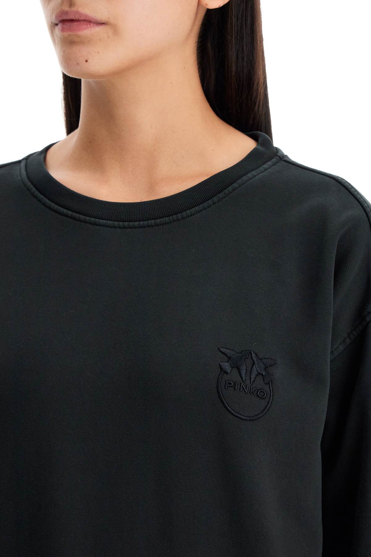 Pinko 'Embroidered Logo Crewneck