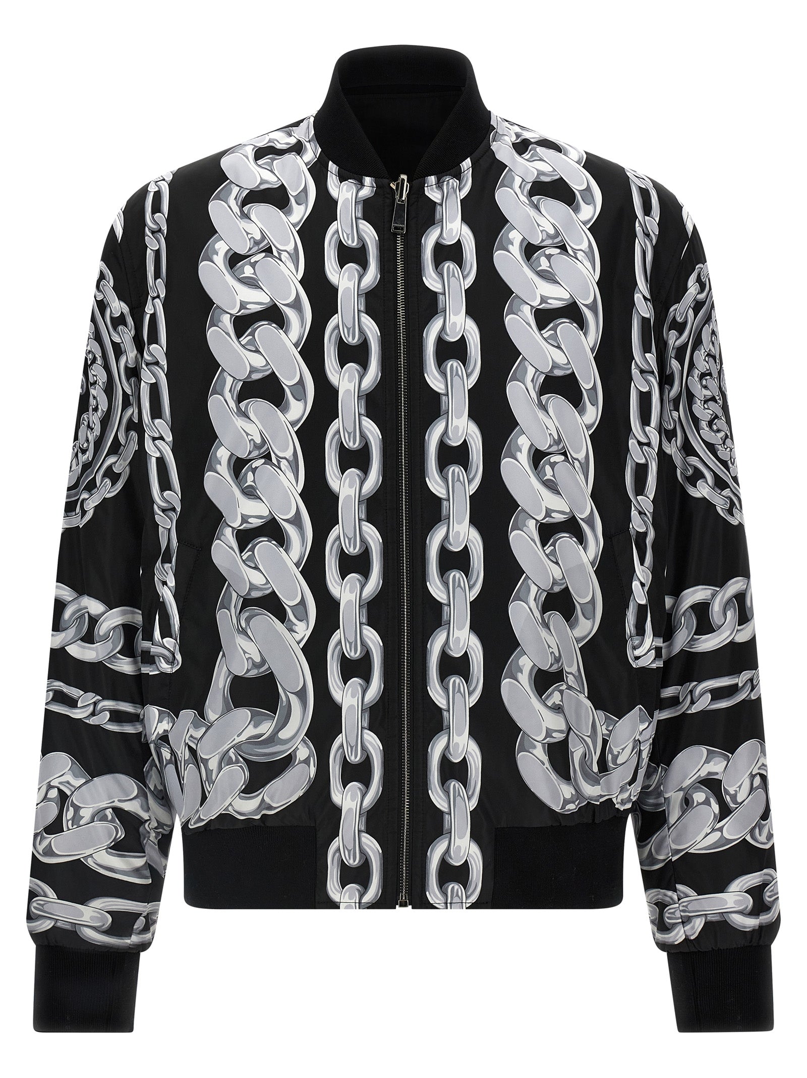 Versace 'Medusa Chains' Reversible Bomber Jacket