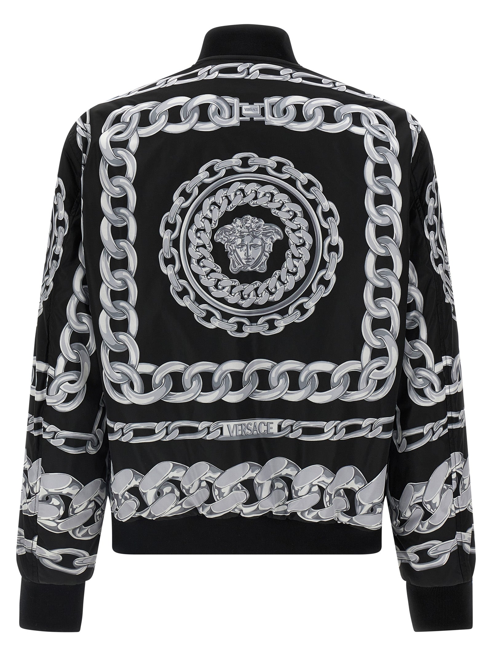 Versace 'Medusa Chains' Reversible Bomber Jacket